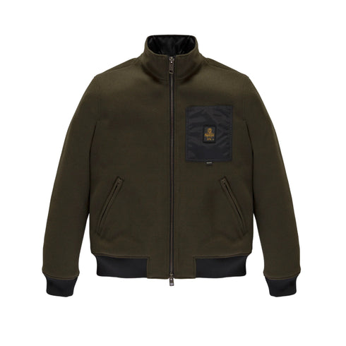 Bomber Uomo Solaris, in Tech Wool, con polsini e fondo elasticizzati